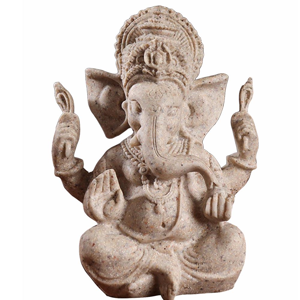 Home Decor Retro Ganesha Buddha Elephant God Ornament (10.4x7.7x13.7cm ...