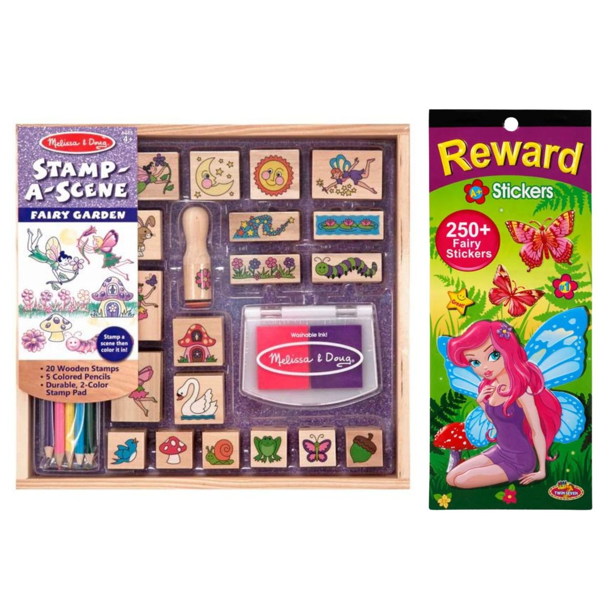 Melissa and doug stamp best sale a scene fairy garden