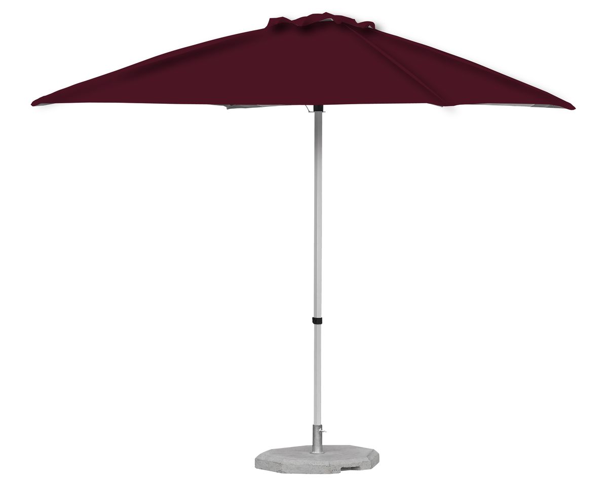 Deluxe Aluminium 2m x 2m Square Parasol with Canopy and Slider Pole