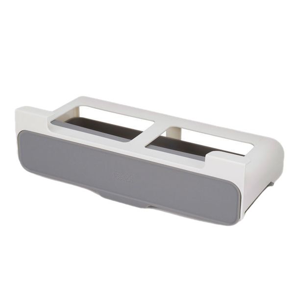 Under Shelf Hanging Spice Rack Organiser Caddy Self Adhesive Grey kitchen