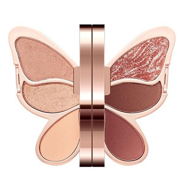 6-Color Butterfly Eyeshadow Palette - Shimmer &amp; Matte Finish