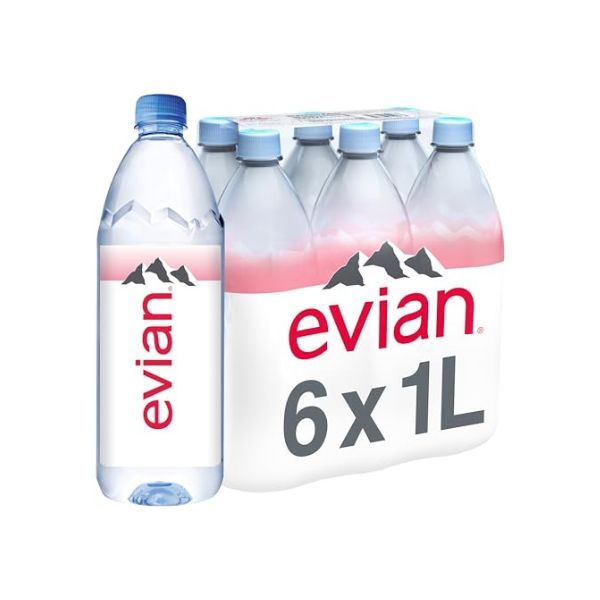 Evian Live Young Still Water 1L - Pack of 6
