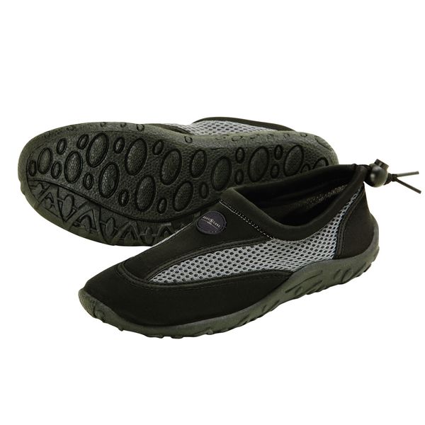 Aqualung Cancun - Adult Beach Footwear - Black/Silver