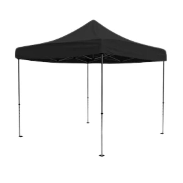 Totai - Eco Quick Pop-Up Steel Folding Gazebo (3m x 3m) - Black