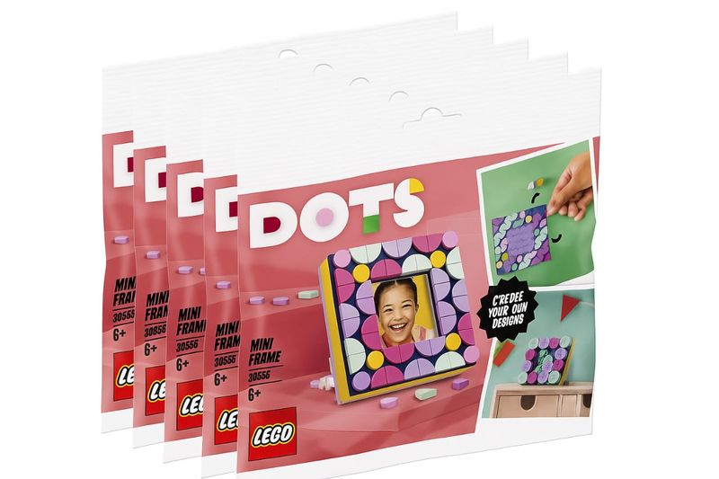 5 Lego Polybag Dots Mini frame