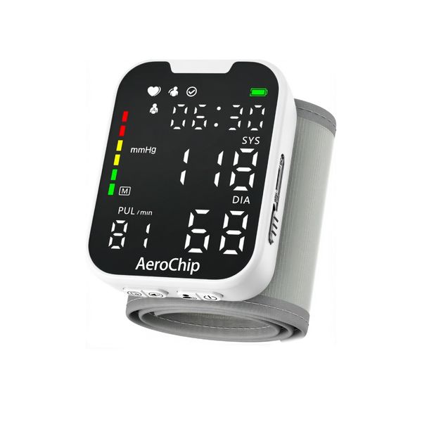 Rechargeable Wrist Blood Pressure Monitor-BP Machine with LED Backlit