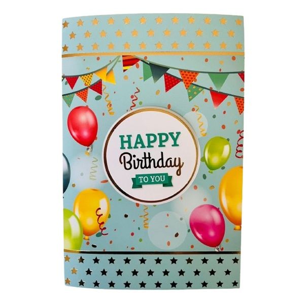 Light Up Musical Happy Birthday To You Greeting Card