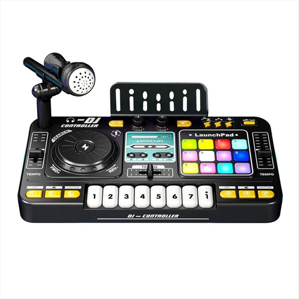 Children Simulation Multifunctional DJ Mixer Controller Electronic Organ DJ