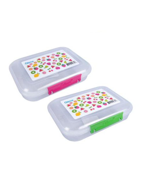 Plastic Fruit Design Lunch Box 850ml x 2