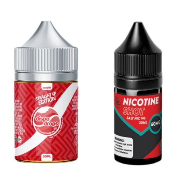Dispo Drops 60ml Salt/MTL Combo 30MG - Lush Watermelon