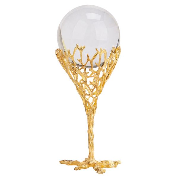 Nordic Luxurious metal crystal ball decorationBJ292-06