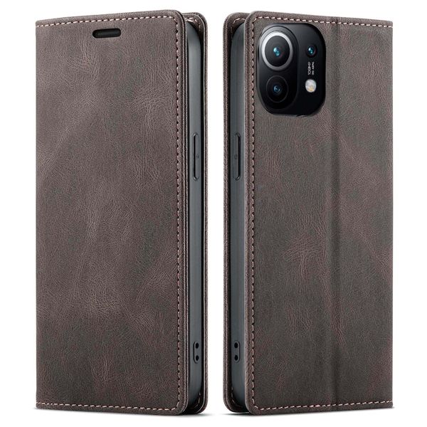 RFID Flip Cover Phone Case Compatible With Xiaomi Mi 11 - 6.81" (2020)