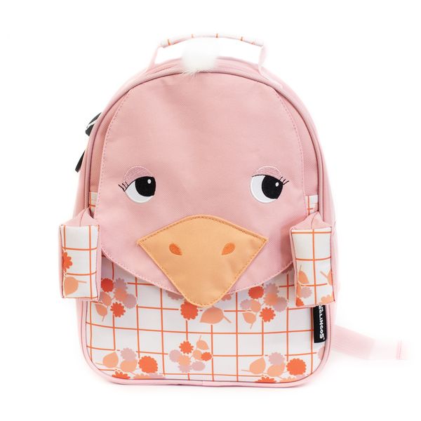 Les Deglingos Small (32cm) PVC Kid's Backpack - Ostrich