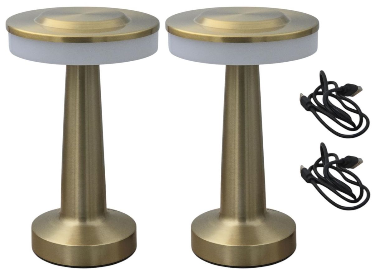 Hello Today Rechargeable LED Table Lamp - 2-Pack