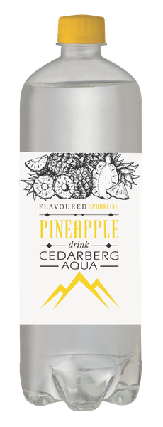 12 x 1l Cedarberg Aqua Pineapple Sparkling Water