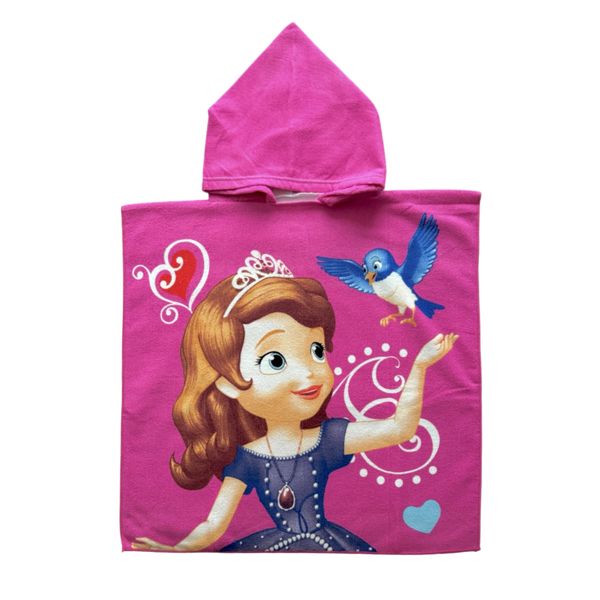 Kids Hooded Swim Towels Princess Sophia