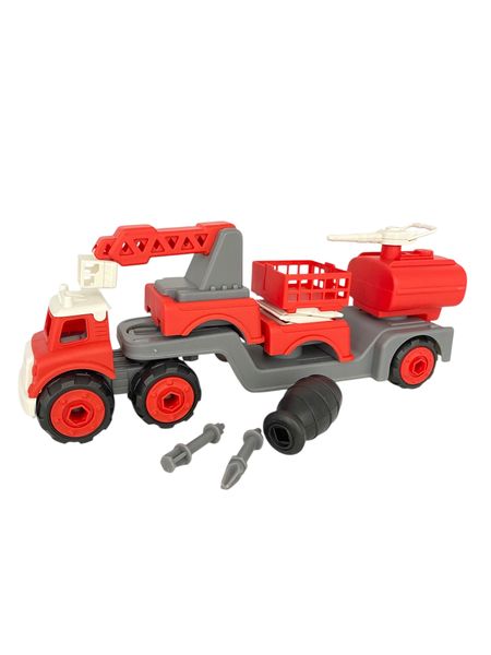 DIY Assembling Fire Engine - Build &amp; Play Fire Truck Toy