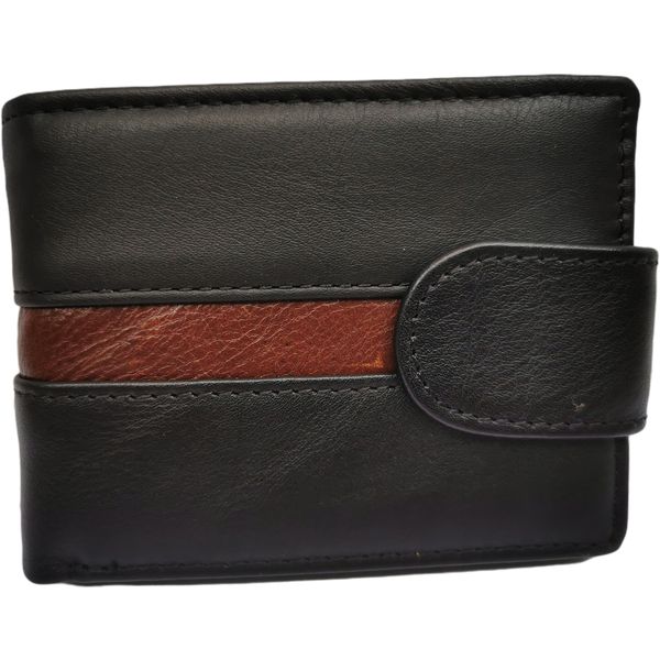 Men's Genuine Leather Bifold Wallet for7 Cards