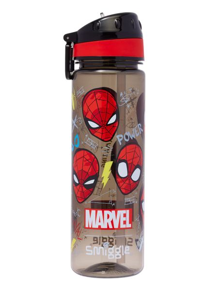 Smiggle Marvel Spider-Man Drink Up Plastic Drink Bottle 650Ml