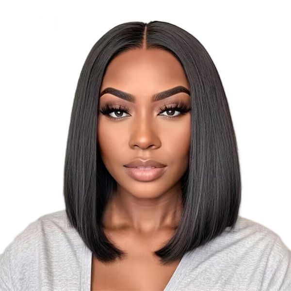 Vietnam Virgin Hair Straight Lace Wig BOB 10inch Glueless 3ways
