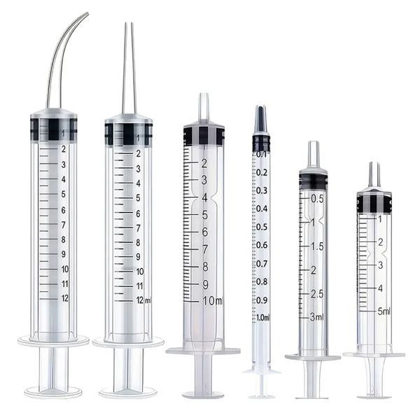 Pet Multi-Use Human Dosing Needleless Liquid Dispenser Syringes Set of 6