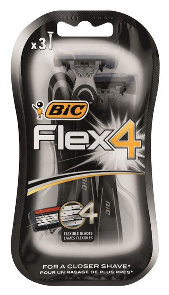 BIC Flex 4 Men's Disposable Razor - Pack of 3