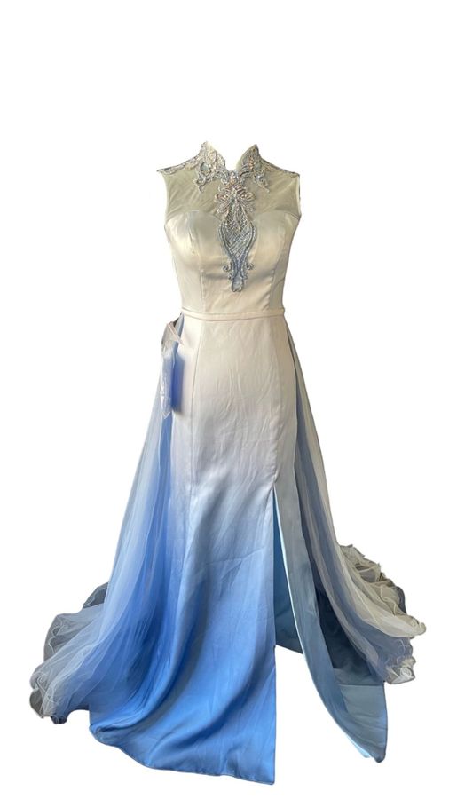 Ombré Blue Satin Dress - UK 6 | Shop Today. Get it Tomorrow! | takealot.com