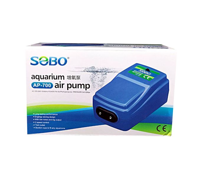 Sobo Aquarium Air Pump AP-700/Blue