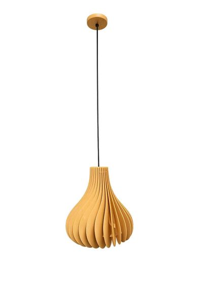 Hello Today Modern Wooden Ripple Pendant Light - E27 Dining Lamp