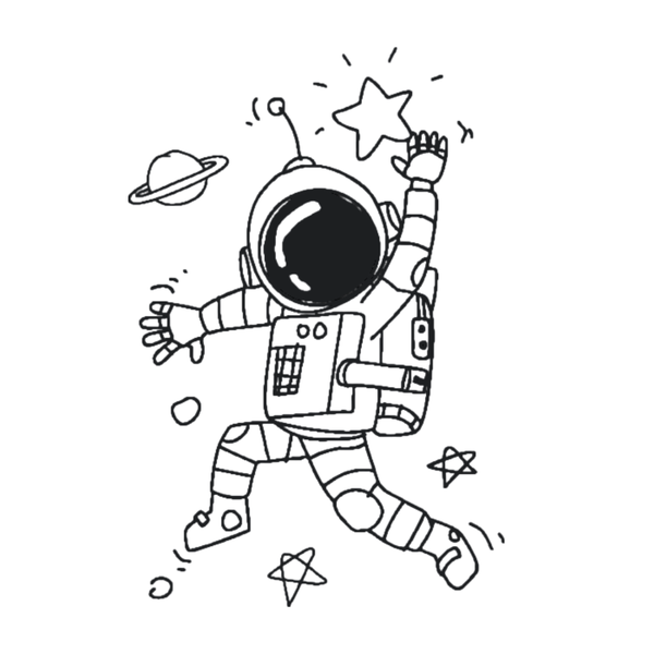th-INK Semi-Permanent Tattoo kit - Astronaut Adventure - 80x110mm