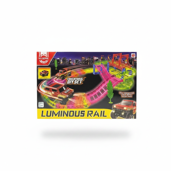 Glow in the Dark Train Set for Kids - Luminous Railcars