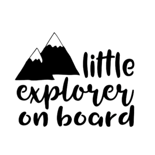 Baby on Board Sign Decal Sticker -Little Explorer