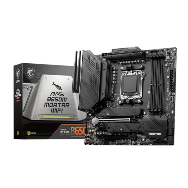 MSI MORTAR AMD Ryzen 7000 DDR5 Gaming Motherboard - Black