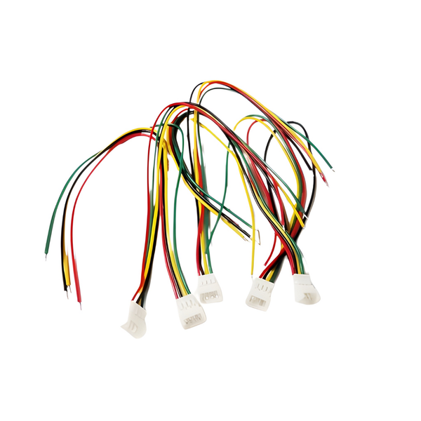 HKD 1.25mm 4-Pin JST Male Connector 5-Pack with 15cm Wire