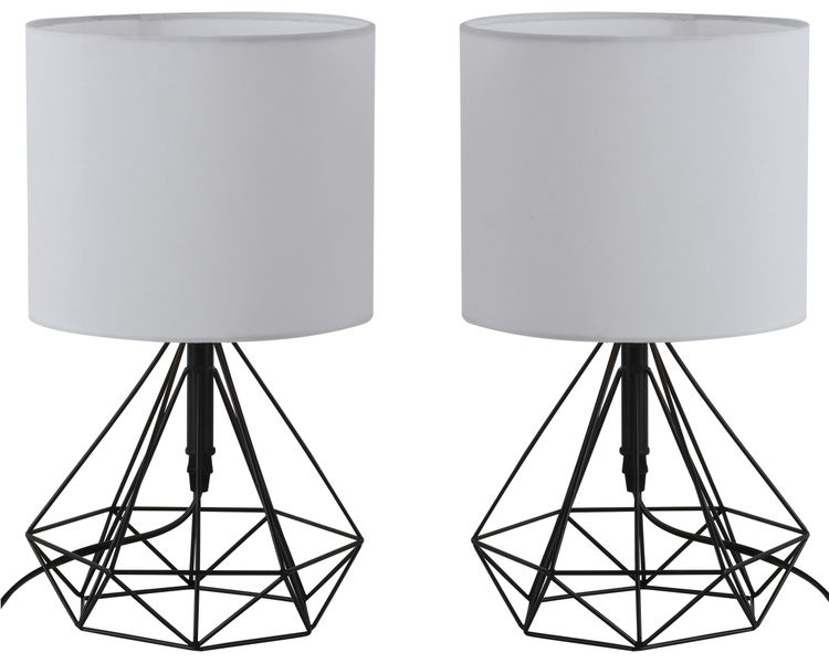 Bright Star Stockholm Geometric 2 Pack Lamp Set