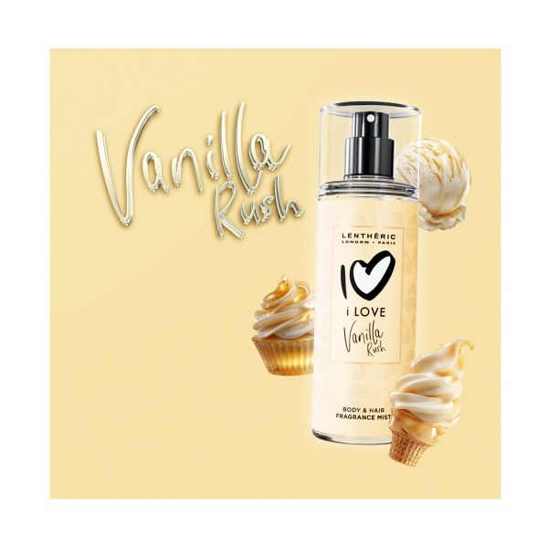 Lentheric I Love Vanilla Rush Body &amp; Hair Fragrance Mist 100ml