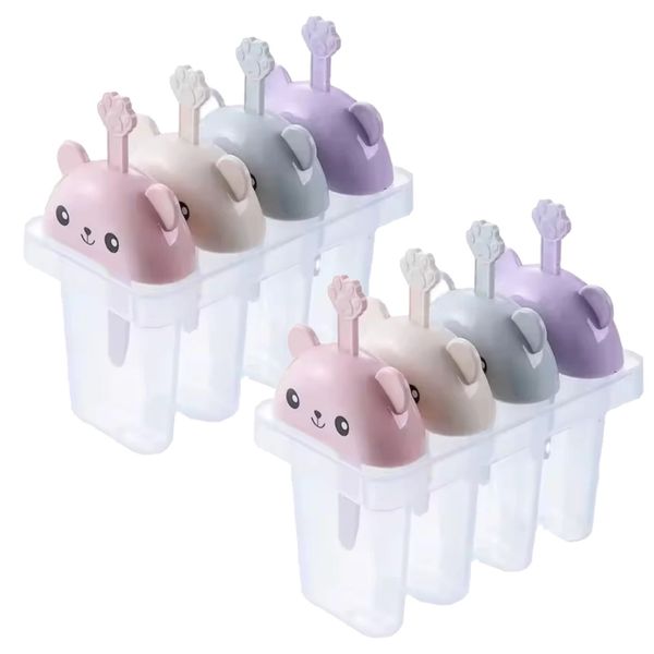 2 Pack Ice Lolly Mould Set Eco Friendly Kids Homemade Popsicles Maker