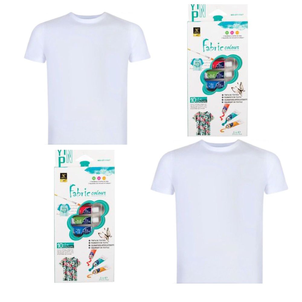 Craft Fabric Paint White T Shirt Set Of 2 Shop Today Get It   S Zoom.file