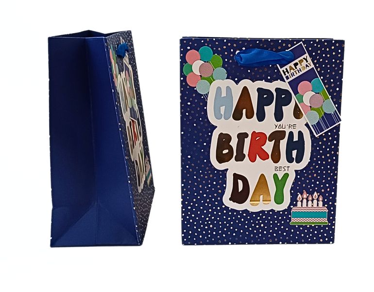 Happy Birthday Colourful Party Gift Bag- for Unforgettable Birthday Moments