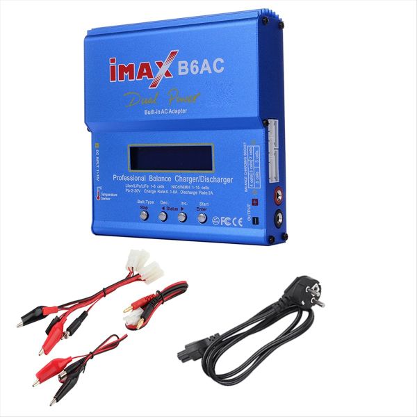 for Imax B6Ac 80W Rc Balance Charger+Tamiya Cable Discharger Us Plug