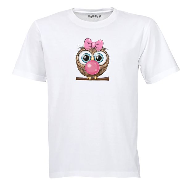 Bubblegum Owl - Kids T-Shirt