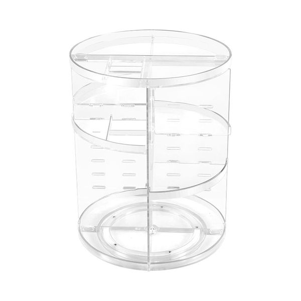360 Rotating Multi-Layer Acrylic Storage Rack - Transparent