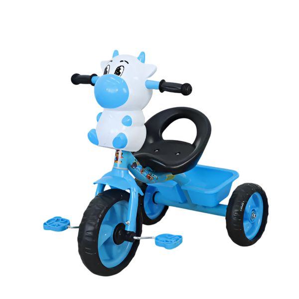 Kids Tricycle Bike - with Rear Storage Basket - Fun Baby Ride-On