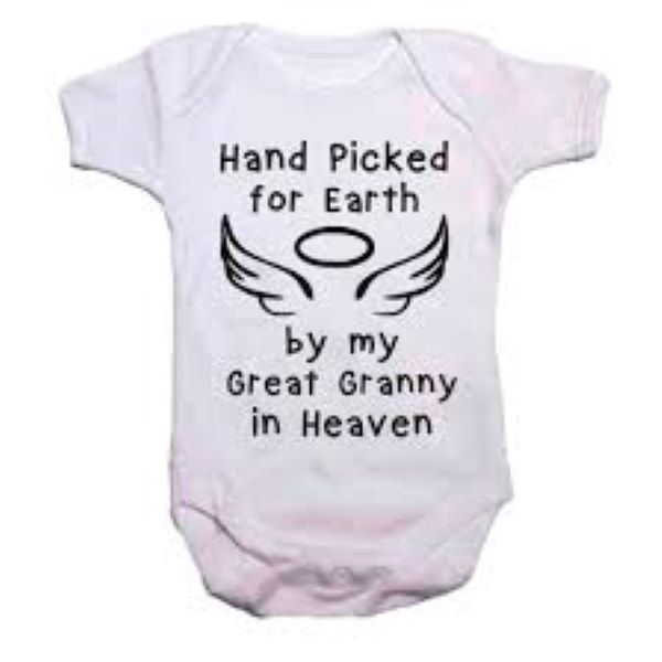 Great Granny in heaven Baby Vest