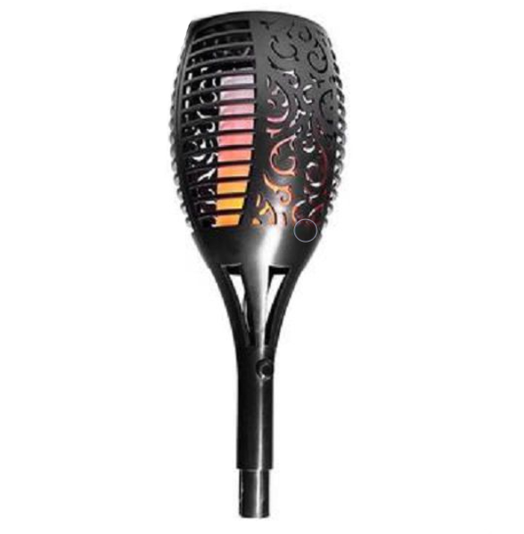 Super Deal LED Solar Flame Effect Garden Spike Light