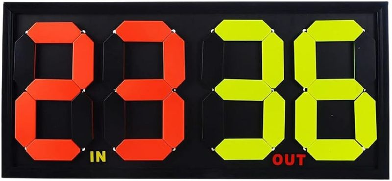 Player Substitution Board - Double Digit Manual Flip Board