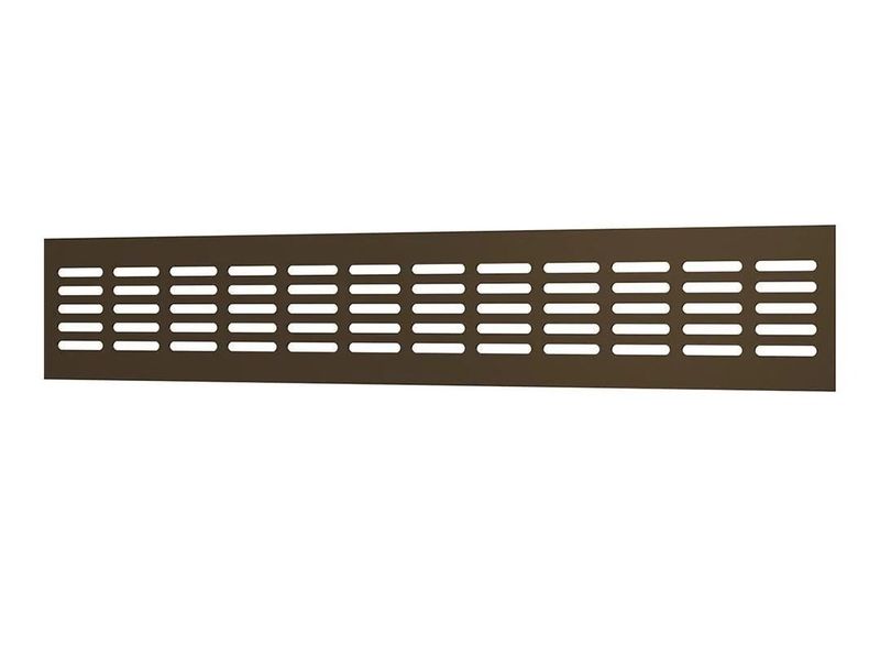 Ventilation grille for door, wall or kitchen cabinets 480x80mm Aluminium - Dark Bronze