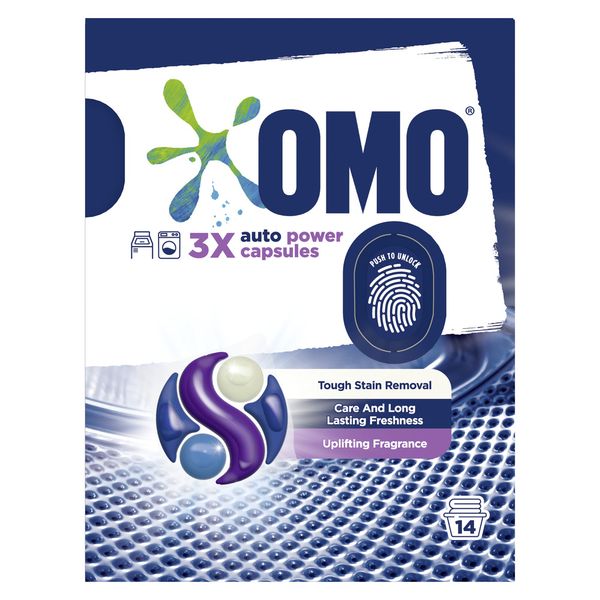 OMO Stain Removal Auto Laundry Concentrate Capsules 14s