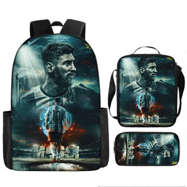 Kids Lunch Box &amp; Pencil Case Messi image