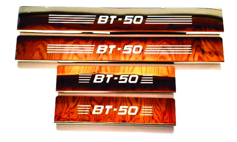 Mazda BT-50 Scuff Plate Stainless Steel No LED "BT-50" Word